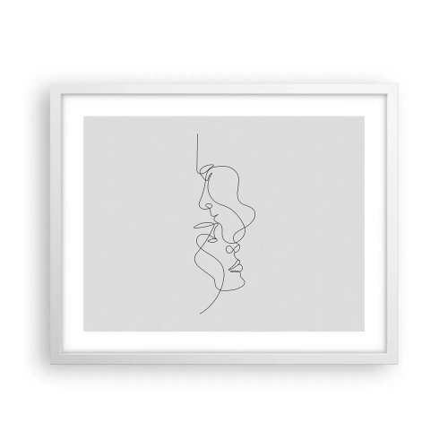 Poster in einem weißen Rahmen - Die Hitze bitterer Begierden - 50x40 cm