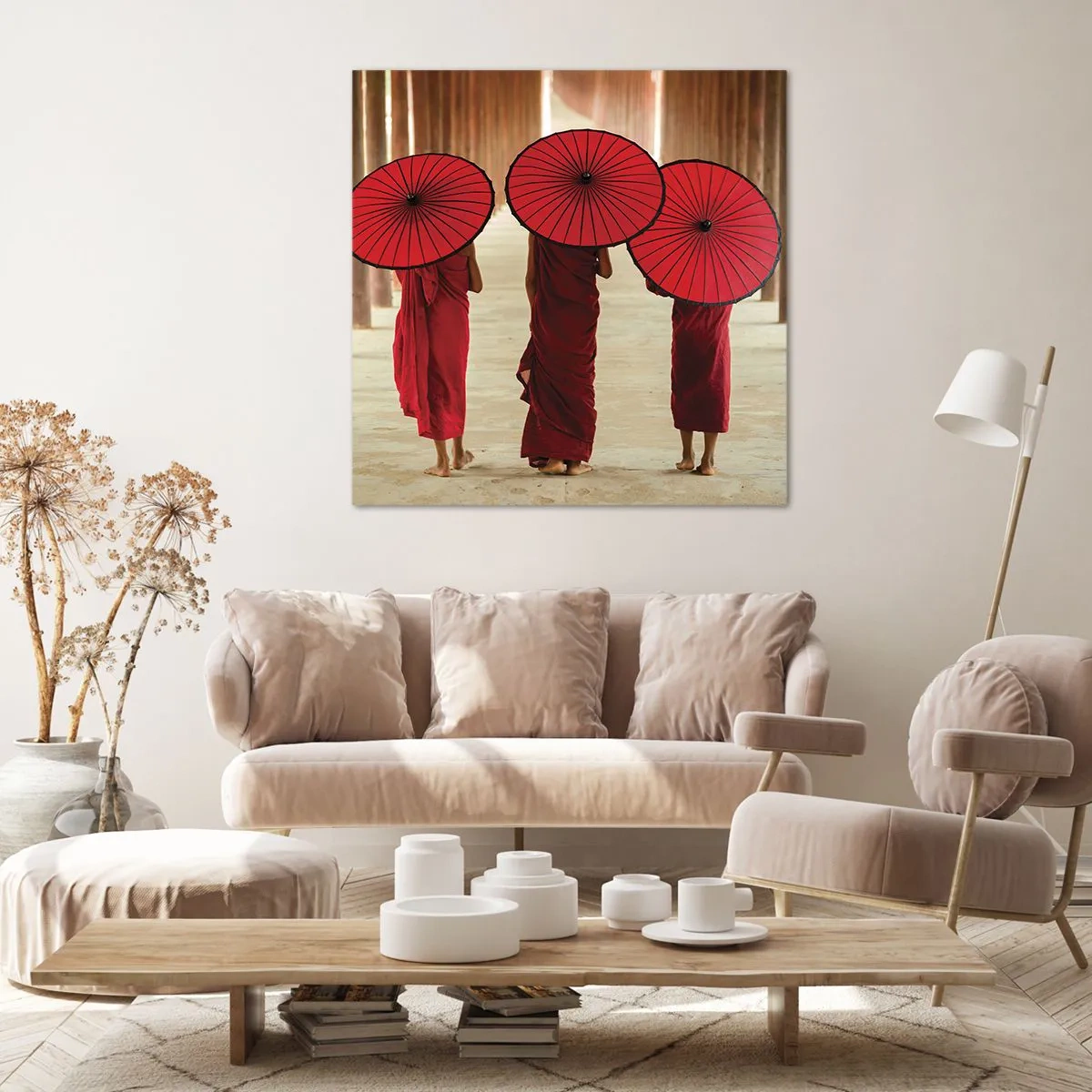 Bild auf Leinwand - Leinwandbild - Auf dem Weg ins Reine Land - 30x30 cm