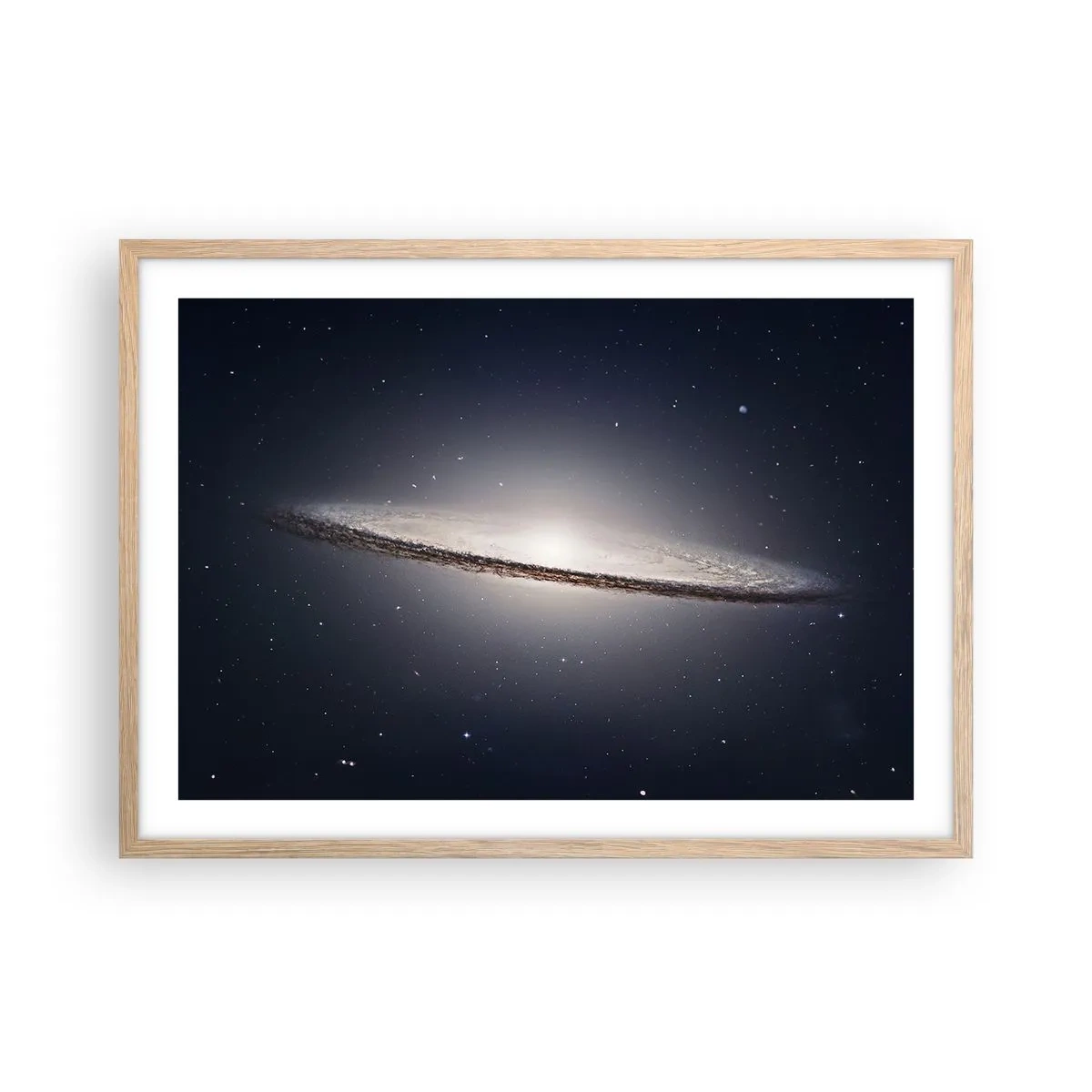 Poster in einem Rahmen aus heller Eiche - Vor langer Zeit in einer weit entfernten Galaxie ... - 70x50 cm