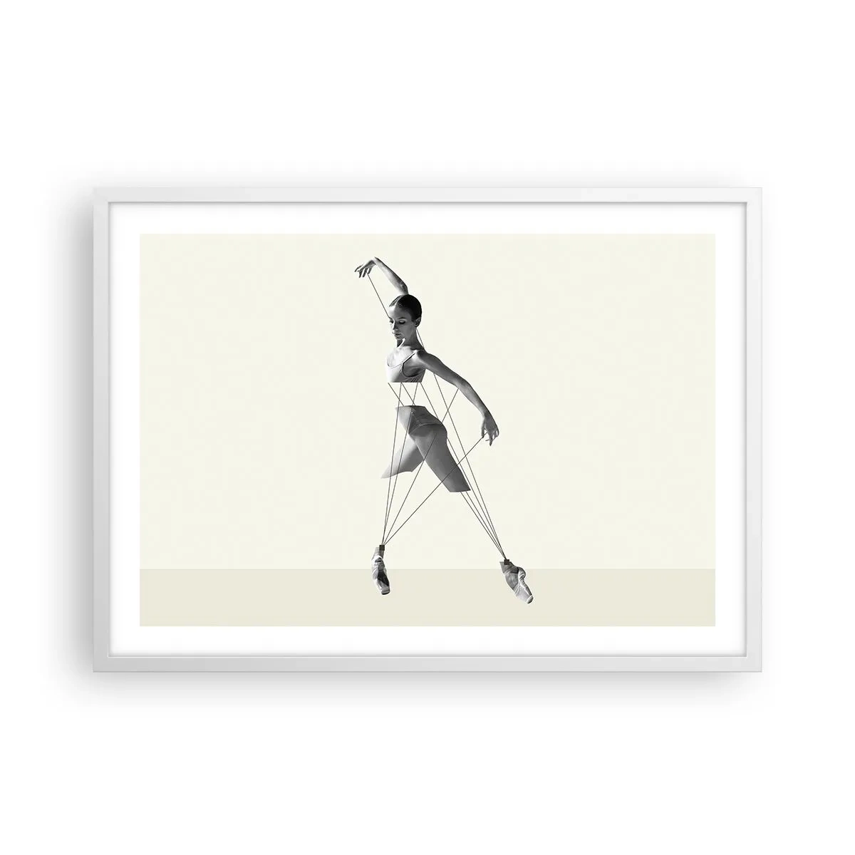 Poster in einem weißen Rahmen - Im Theater der Welt - 70x50 cm