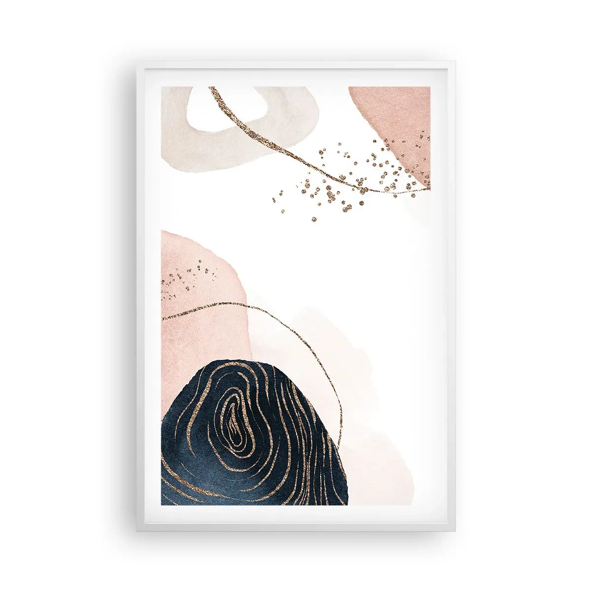 Poster in einem weißen Rahmen - Alles fließt - 61x91 cm