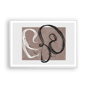 Poster in einem weißen Rahmen - Komposition – die Suche nach Fülle - 100x70 cm