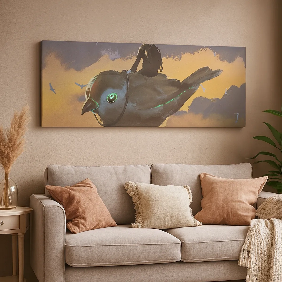 Bild auf Leinwand - Leinwandbild - Ein Stopp auf einer fantastischen Reise - 30x30 cm