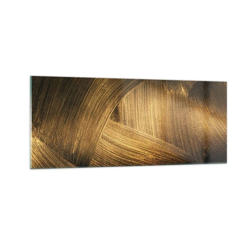 Glasbild - Bild auf glas - In einem goldenen Labyrinth - 100x40 cm