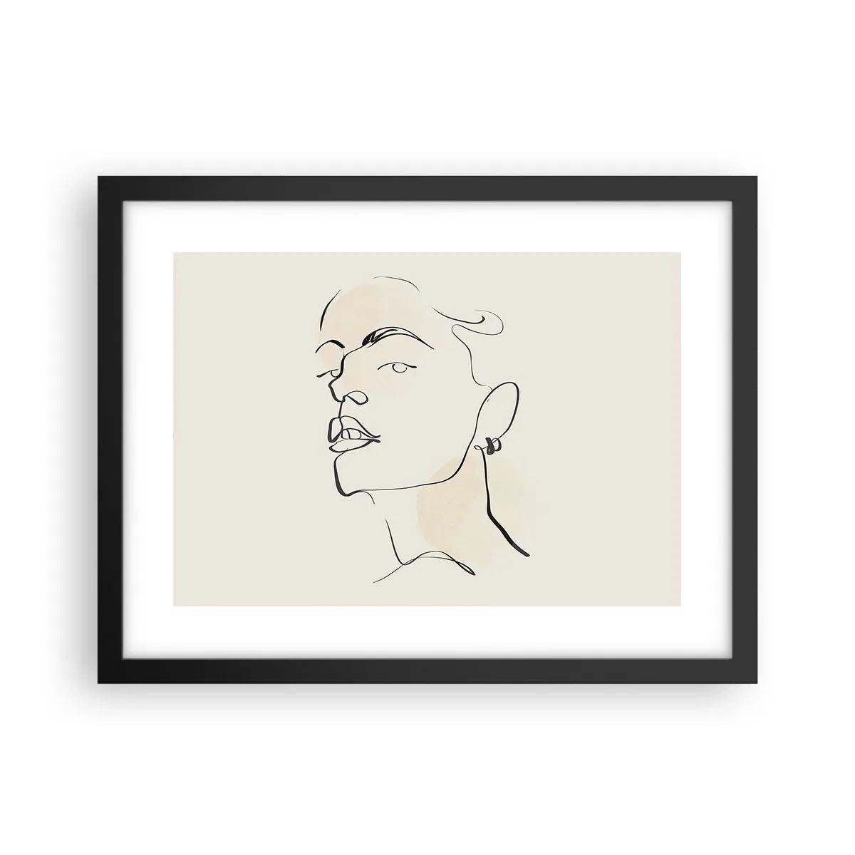 Poster in einem schwarzem Rahmen - Ein stolzer Blick - 40x30 cm