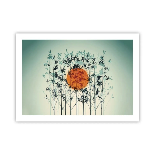 Poster - Japanische Sonne - 70x50 cm