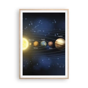 Poster in einem Rahmen aus heller Eiche - Einer von zehn - 70x100 cm