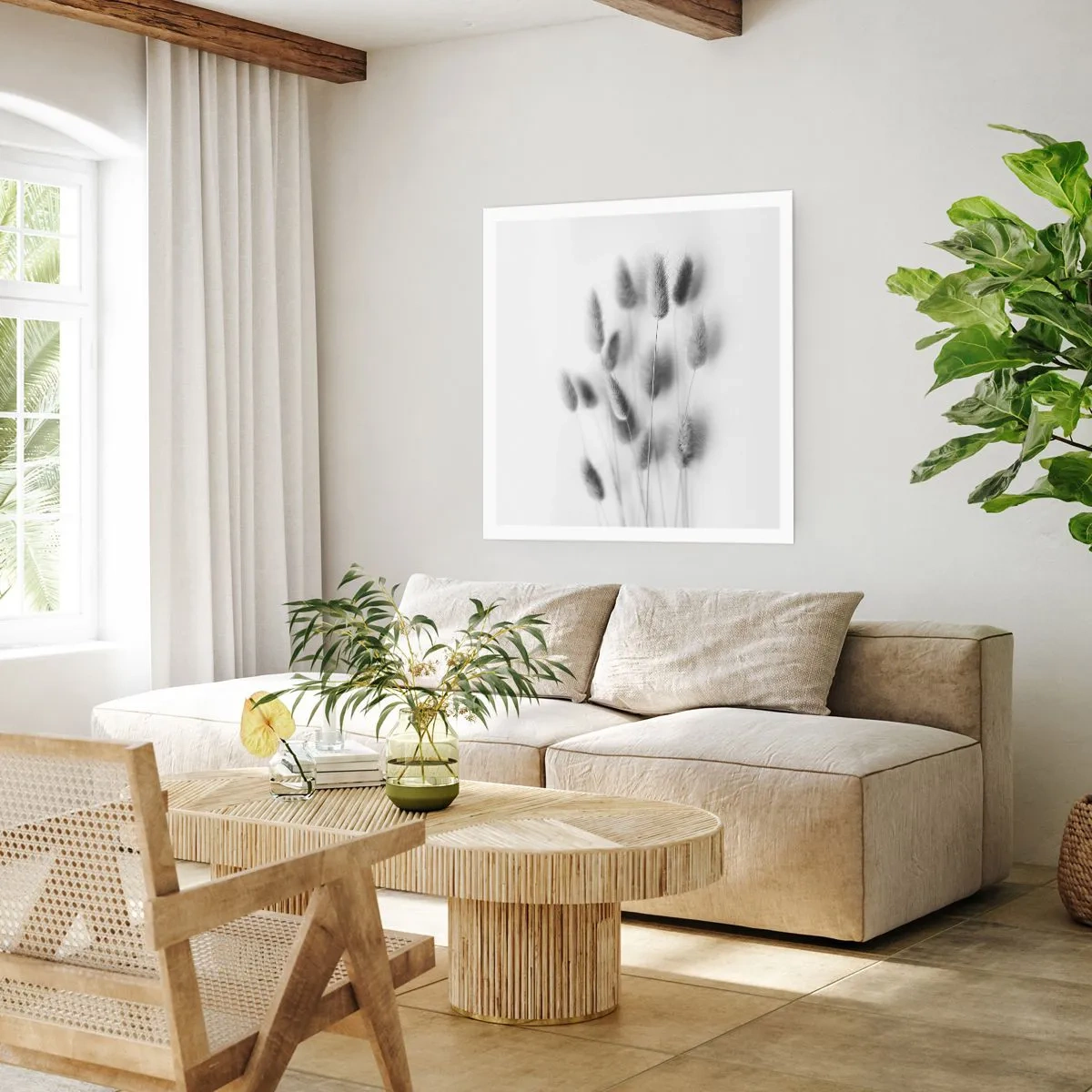 Poster - Eure flauschige Grashoheit - 50x50 cm