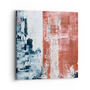 Bild auf Leinwand - Leinwandbild - Fünfzig-Fünfzig abstrakt - 40x40 cm