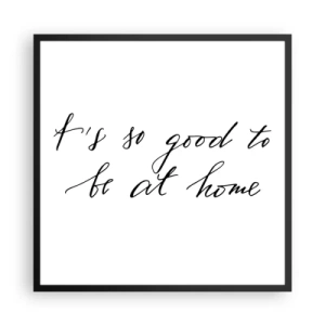 Poster in einem schwarzem Rahmen - Die ganze Wahrheit - 60x60 cm