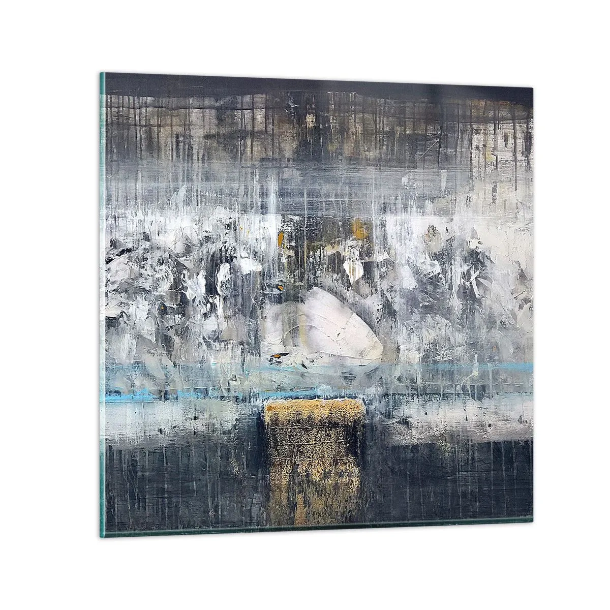 Glasbild - Bild auf glas - Wie auf Eis, wie nach Dezember - 30x30 cm