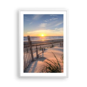 Poster in einem weißen Rahmen - Schein und Schatten des Windes - 50x70 cm