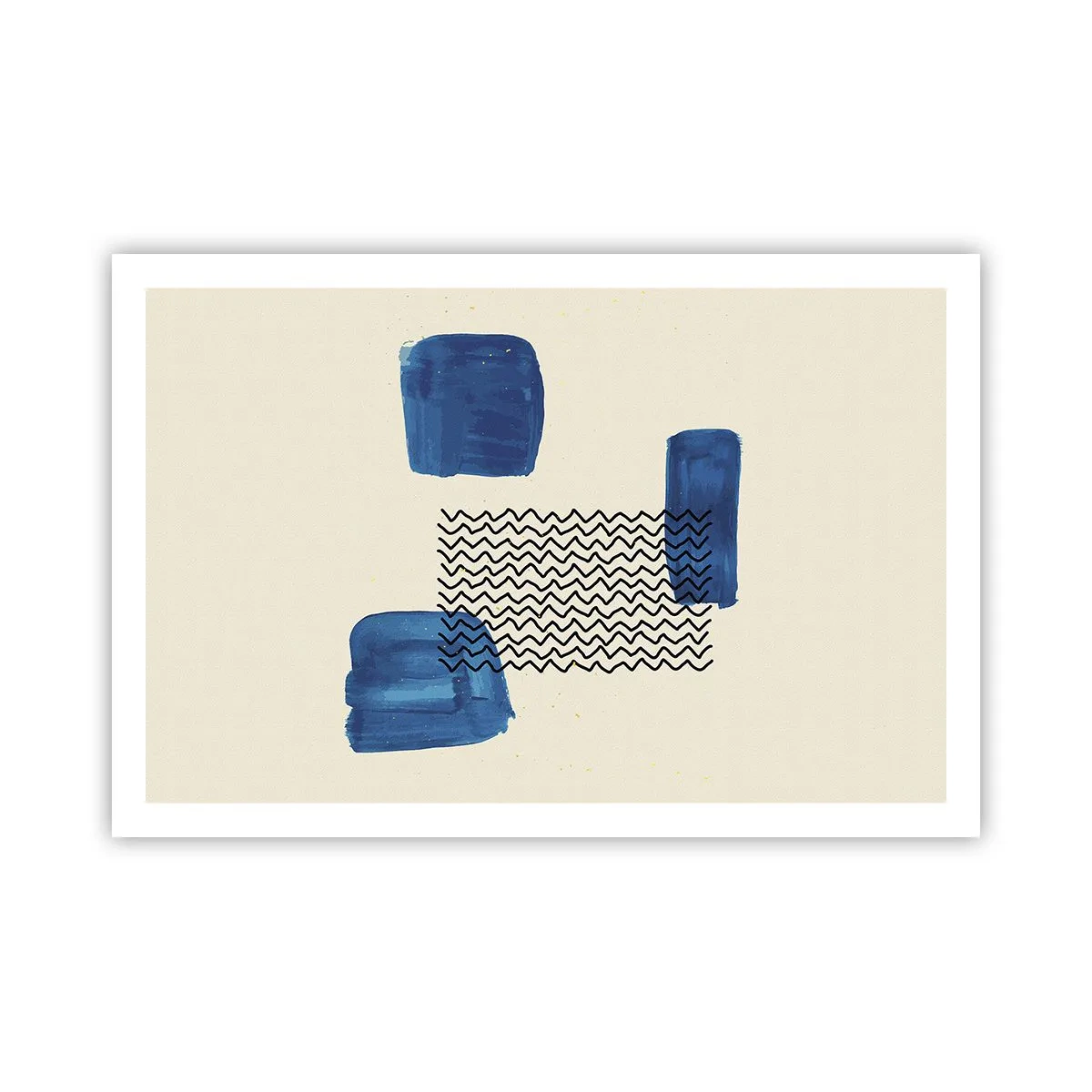 Poster - Ein abstraktes Quartett - 91x61 cm