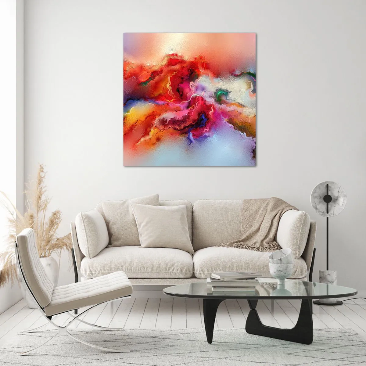 Glasbild - Bild auf glas - Wie man Träume fängt - rauchen - 60x60 cm