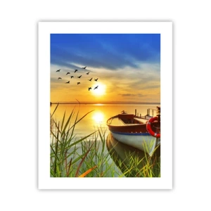 Poster - Die Kormorane fliegen schon weg - 40x50 cm