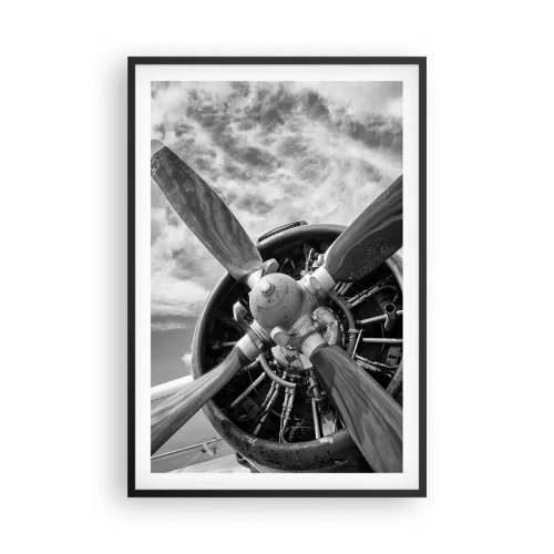 Poster in einem schwarzem Rahmen - Eroberer der Lüfte - 61x91 cm