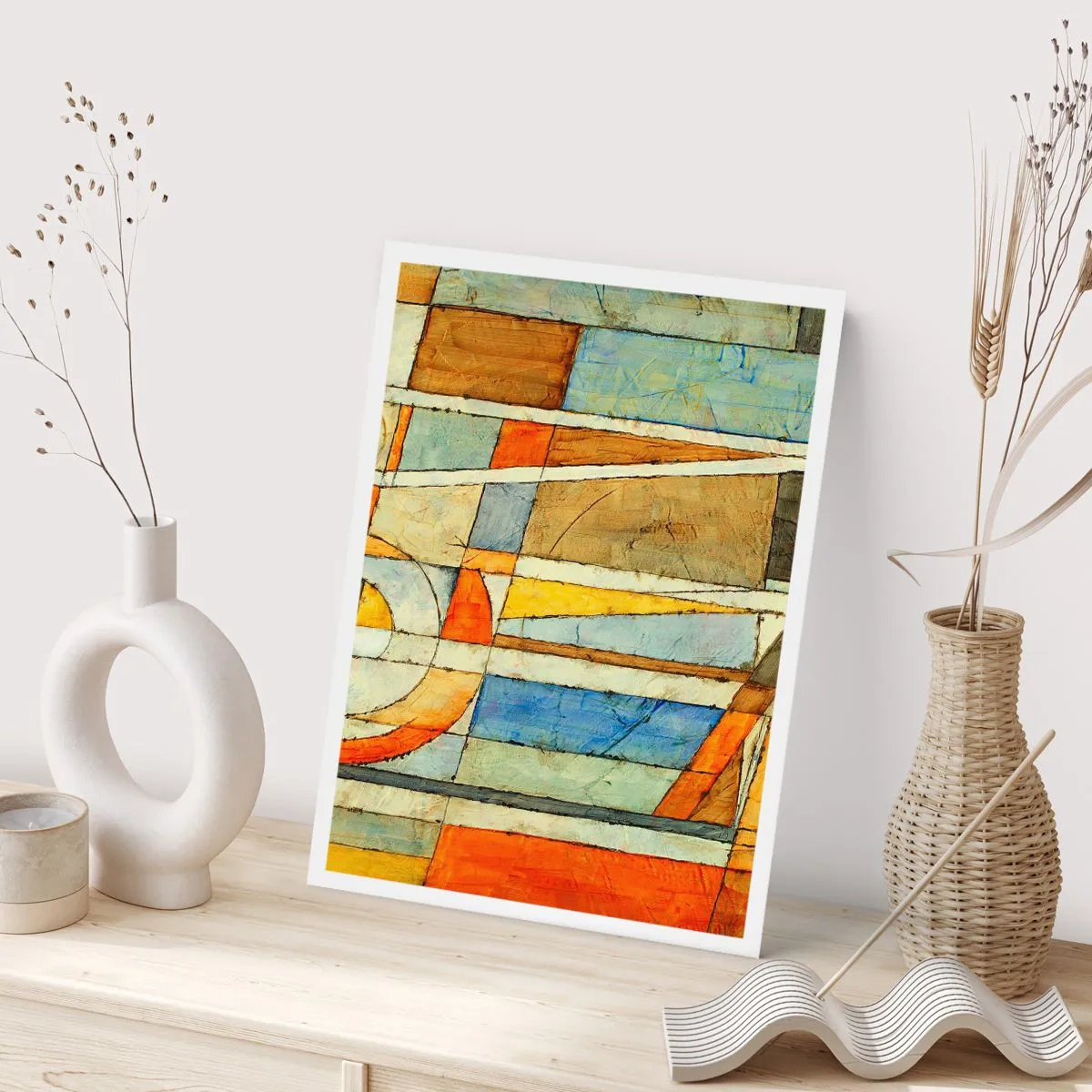 Poster - Kubismus auf der Baustelle - 40x50 cm