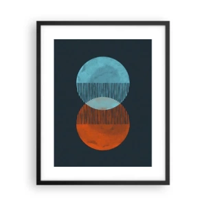 Poster in einem schwarzem Rahmen - Astronomische Fantasie - 40x50 cm