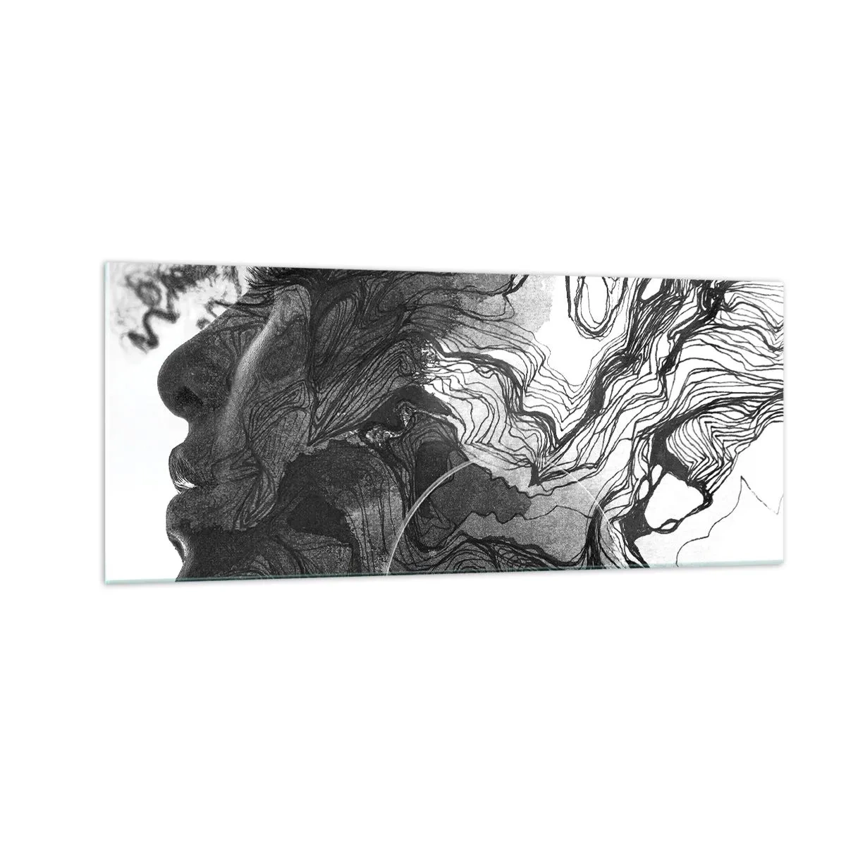 Glasbild - Bild auf glas - Verstrickt in Träume - 100x40 cm