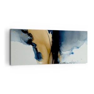 Bild auf Leinwand - Leinwandbild - Hinter dem Vorhang - 100x40 cm