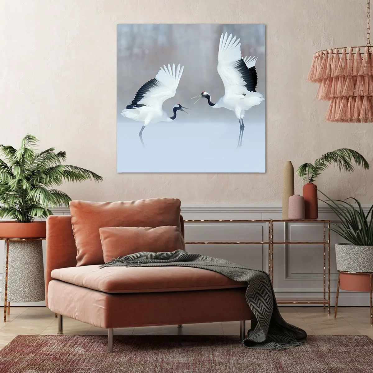 Bild auf Leinwand - Leinwandbild - Tanz im Nebel - 30x30 cm