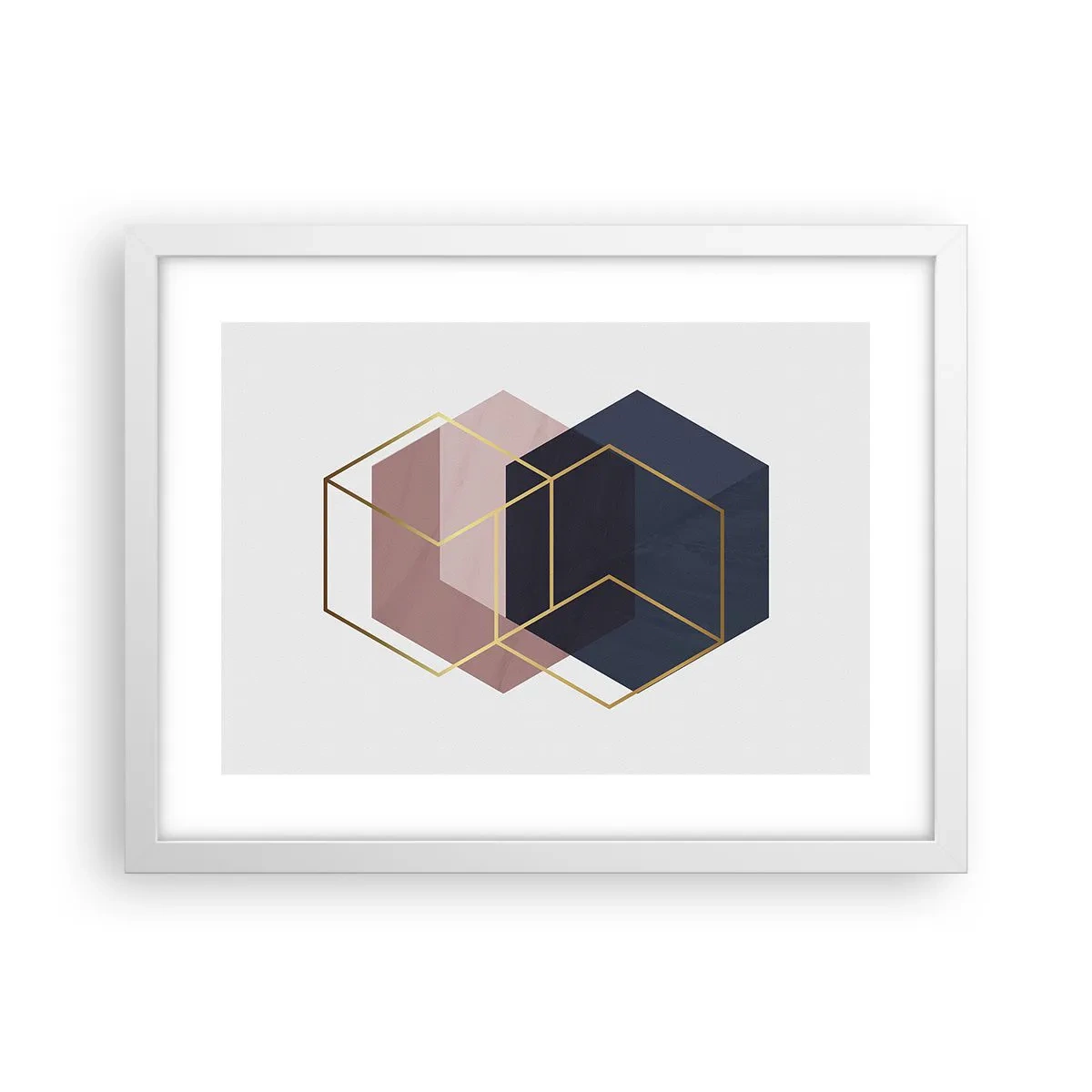 Poster in einem weißen Rahmen - Die Kraft der Einfachheit - 40x30 cm