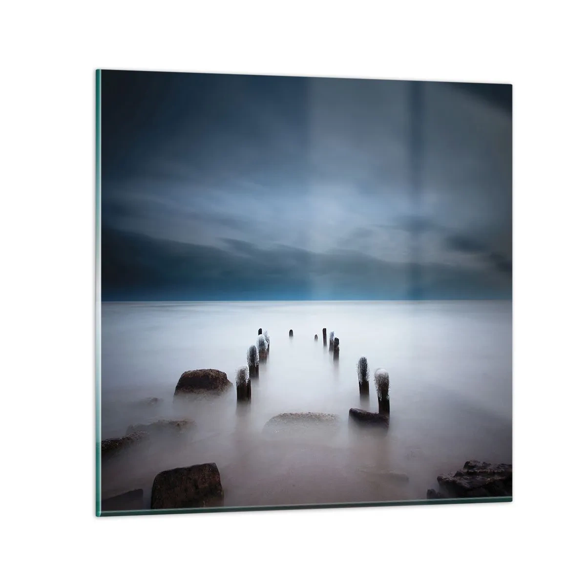 Glasbild - Bild auf glas - Nachdenklicher See - 30x30 cm