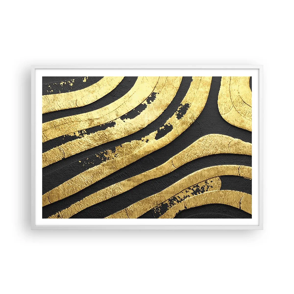 Poster in einem weißen Rahmen - Alles fließt - 100x70 cm