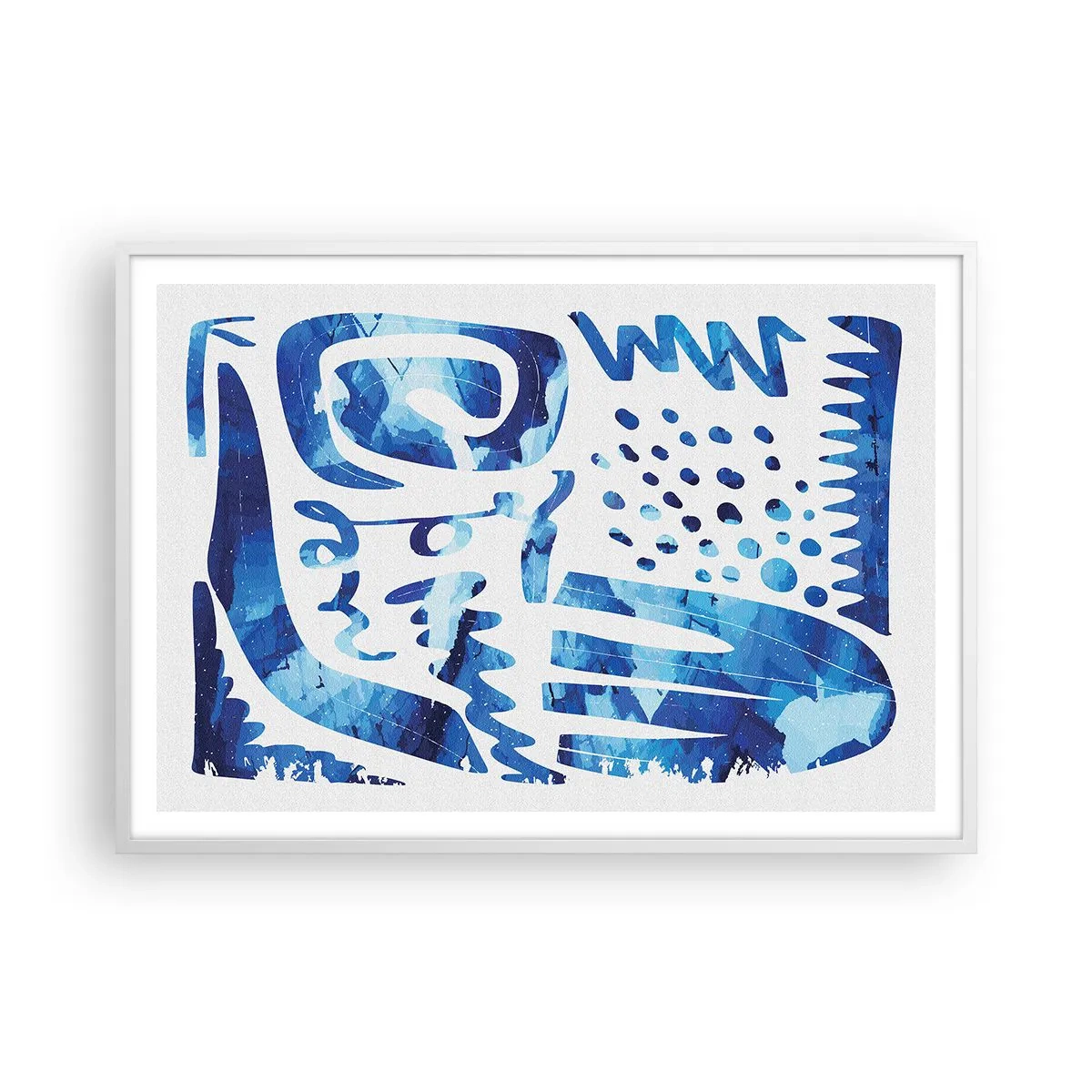 Poster in einem weißen Rahmen - Zurück zu den Wurzeln - 100x70 cm