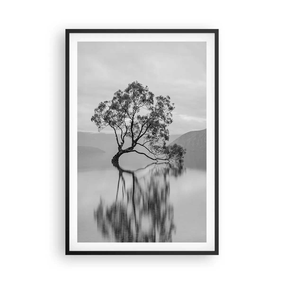 Poster in einem schwarzem Rahmen - Es gibt so ein Land - 61x91 cm