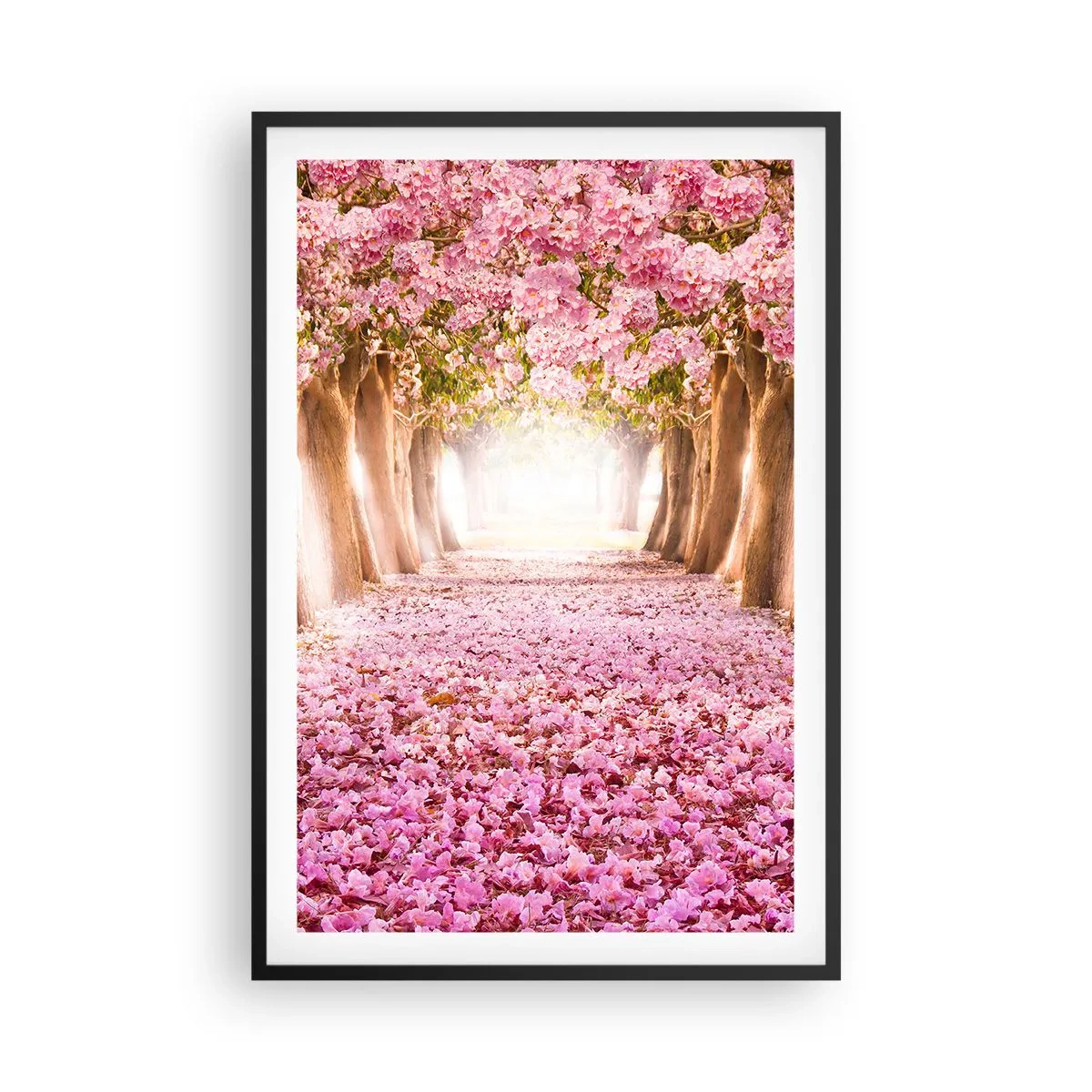 Poster in einem schwarzem Rahmen - Der Weg ins Paradies - 61x91 cm