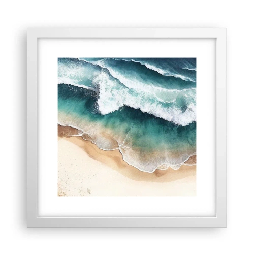 Poster in einem weißen Rahmen - Das ewige Treffen - 30x30 cm