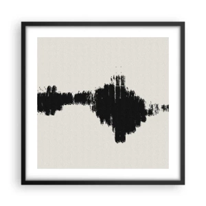 Poster in einem schwarzem Rahmen - Schwingungen der Fantasie - 50x50 cm