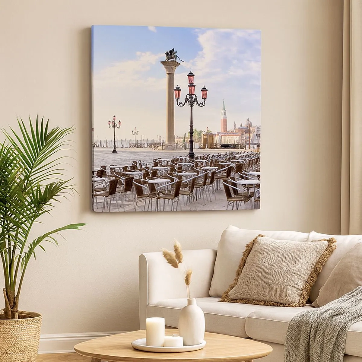 Bild auf Leinwand - Leinwandbild - Wir laden Sie ein, alles ist bereit - 30x30 cm