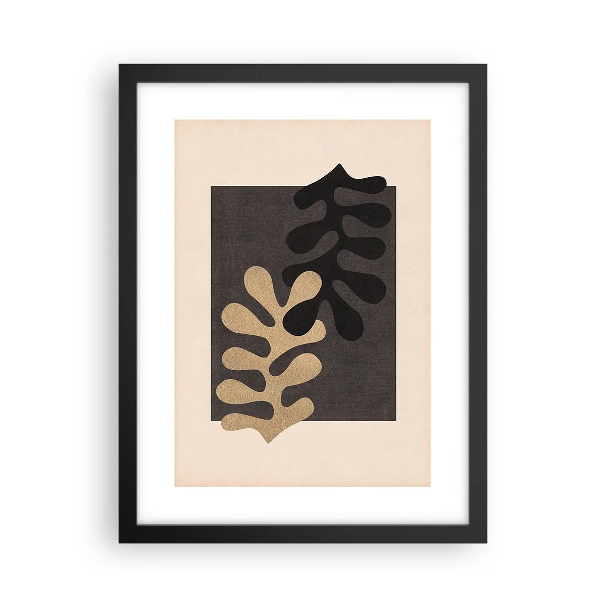 Poster in einem schwarzem Rahmen - Abwesenheit und Ergänzung - 30x40 cm