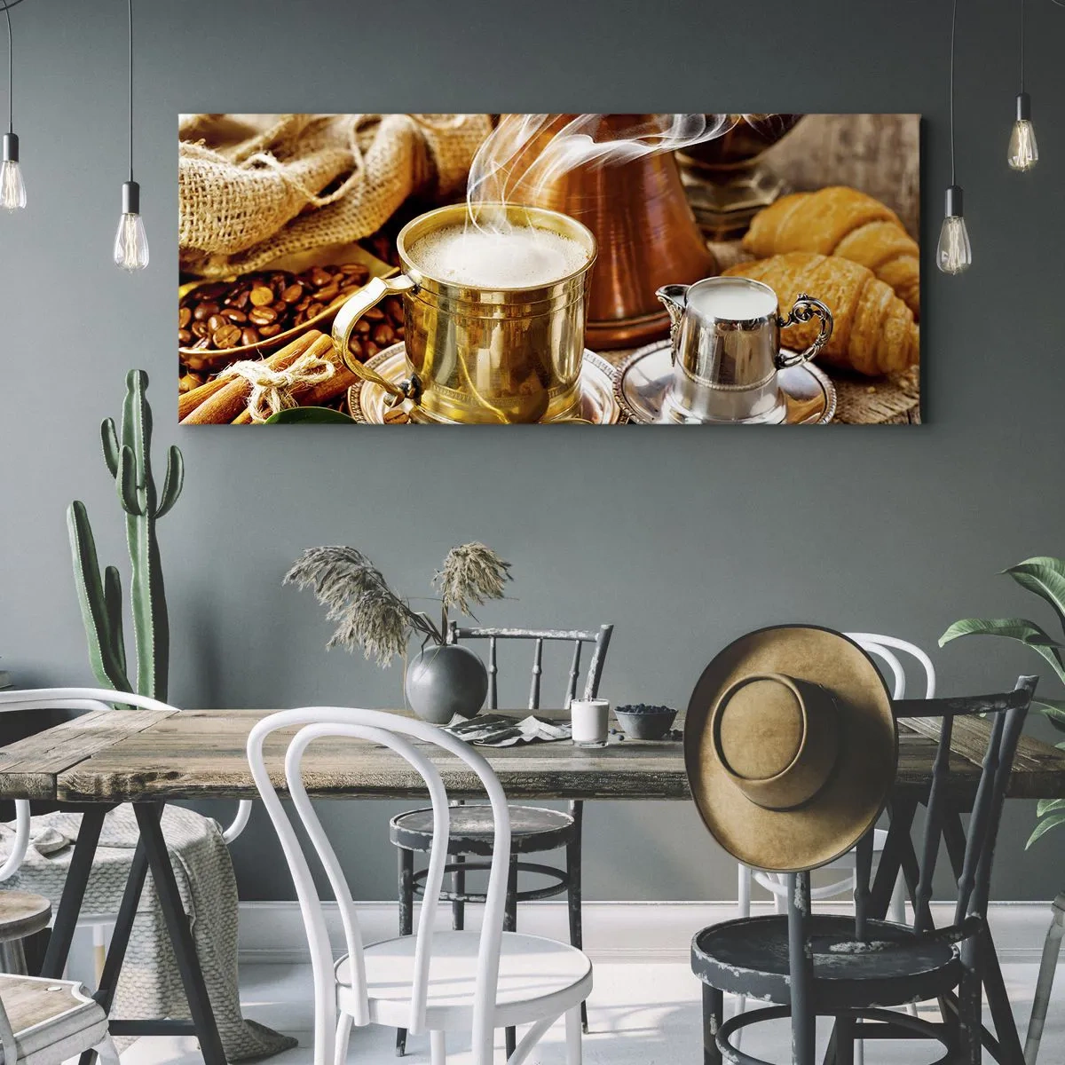 Bild auf Leinwand - Leinwandbild - Schönen Tag noch! - 100x40 cm