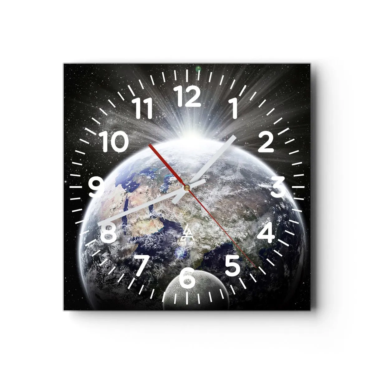 Wanduhr - Glasuhr - In voller Pracht - 40x40 cm