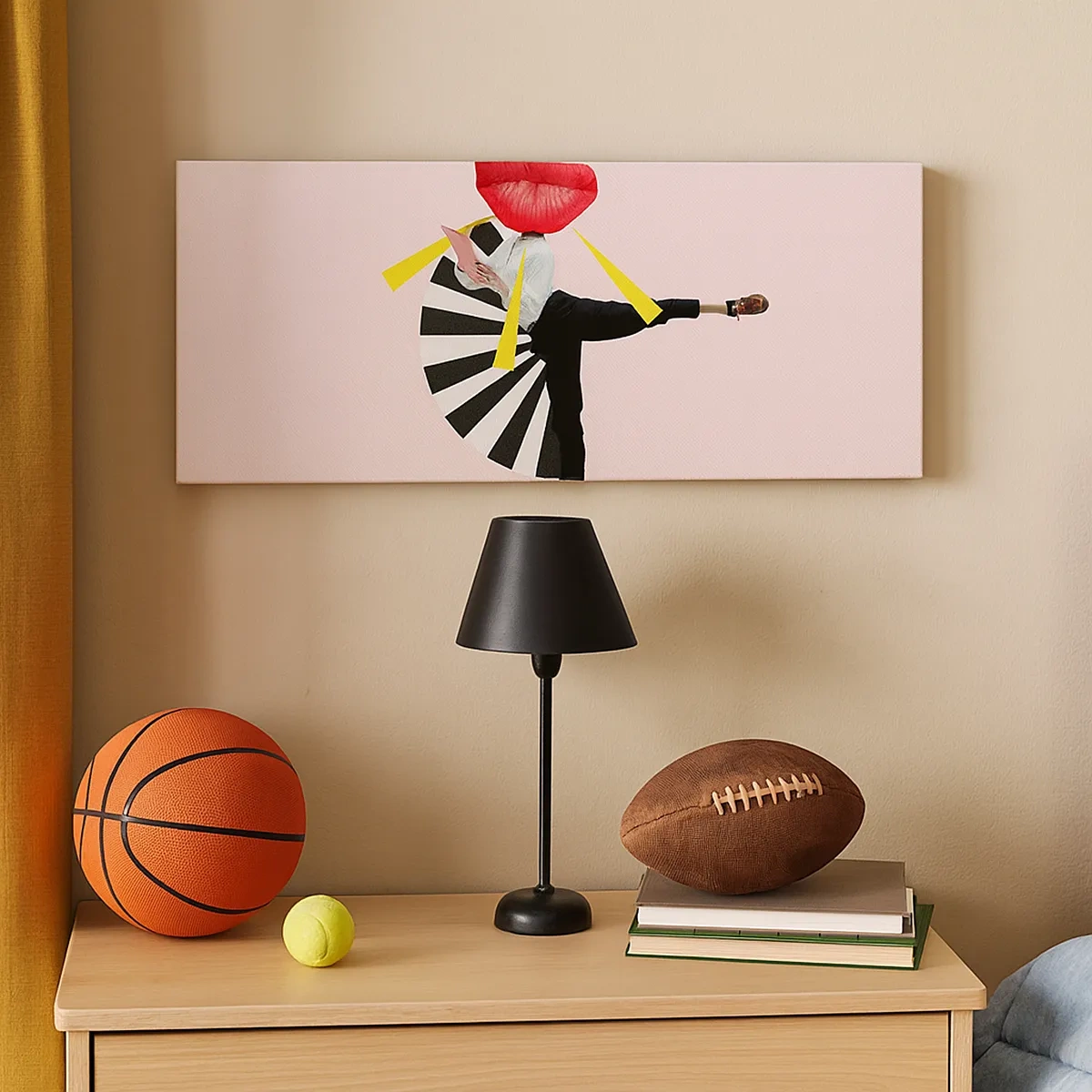 Bild auf Leinwand - Leinwandbild - Surreale Pop-Art - 30x30 cm