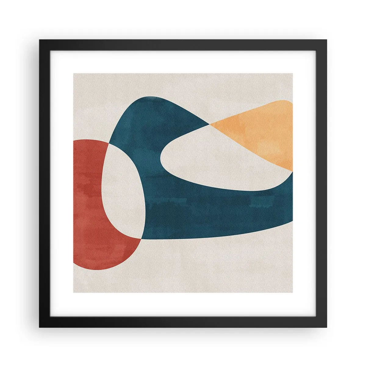 Poster in einem schwarzem Rahmen - Einflüsse und Metamorphosen - 40x40 cm