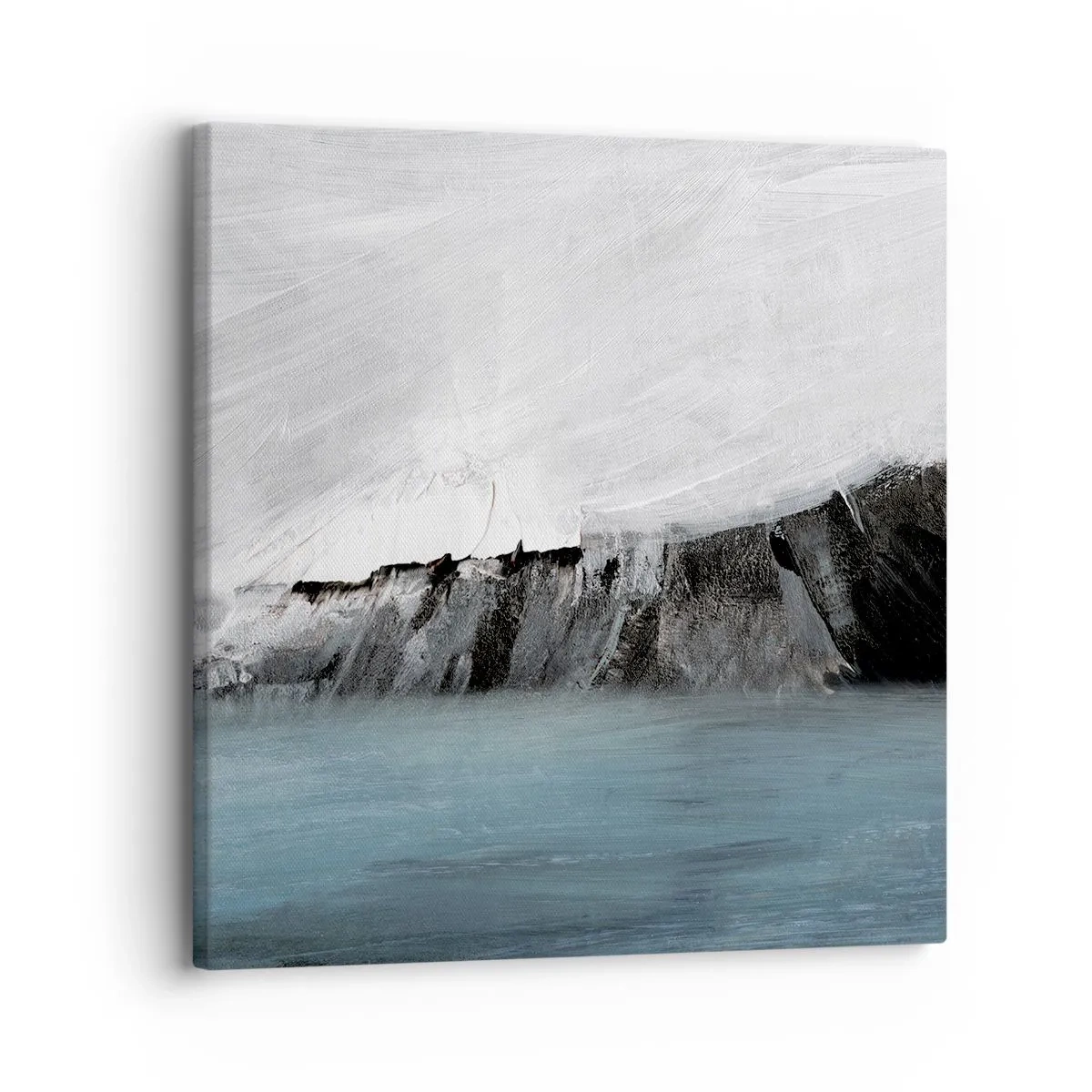 Bild auf Leinwand - Leinwandbild - Wasser – Erde: Kampf der Naturelemente - 30x30 cm