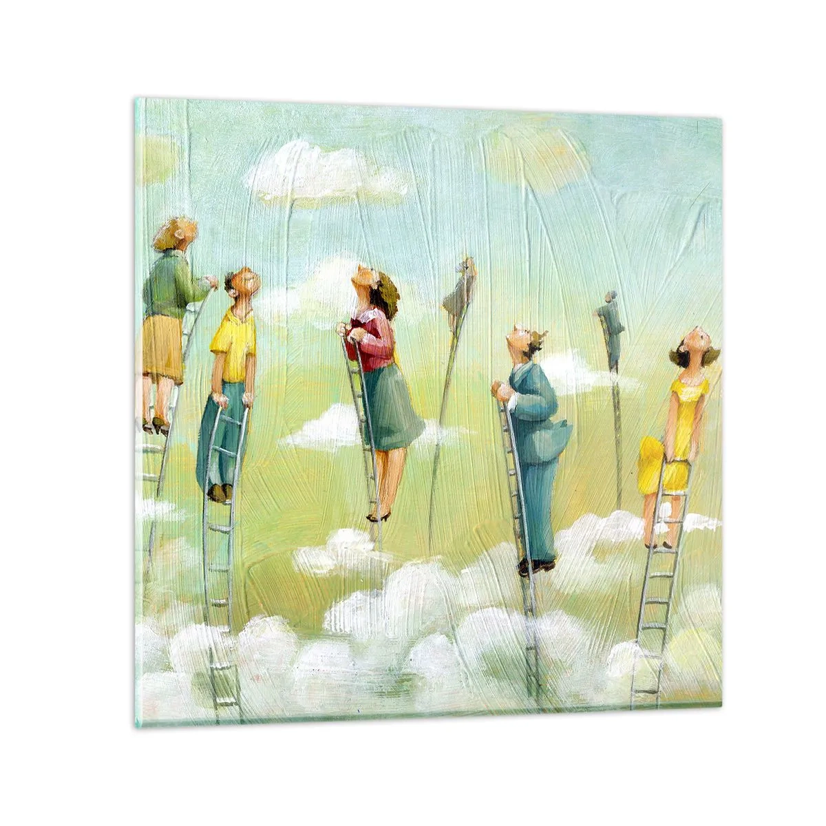 Glasbild - Bild auf glas - Hinter deinem Traum - 50x50 cm