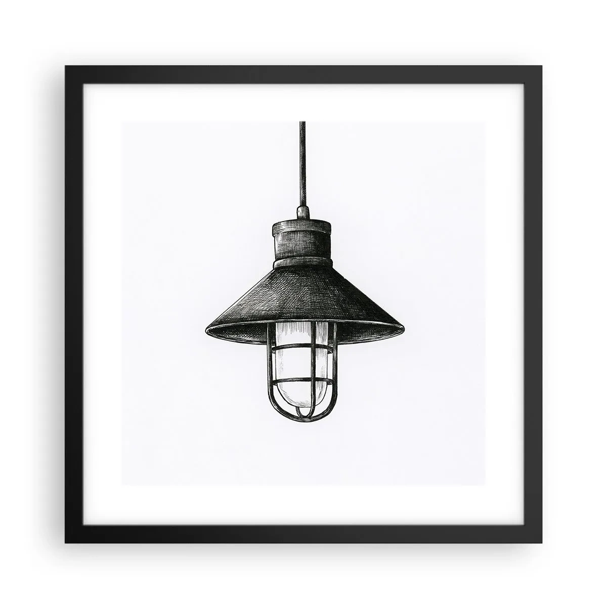 Poster in einem schwarzem Rahmen - Wie vor Jahren… - 40x40 cm