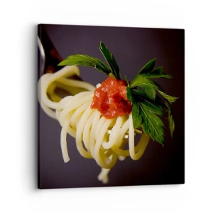 Bild auf Leinwand - Leinwandbild - Ein leckerer Bissen - 30x30 cm