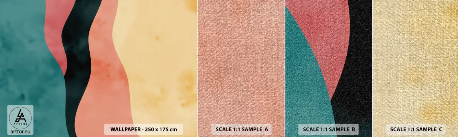 Fototapeten Muster Premium Canvas - Konforme Nichtkonformität - Abstraktion, Stück, Moderne Kunst. - 100x30 cm