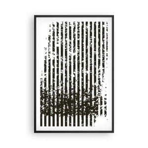 Poster in einem schwarzem Rahmen - Rhythmus und Rauschen - 61x91 cm