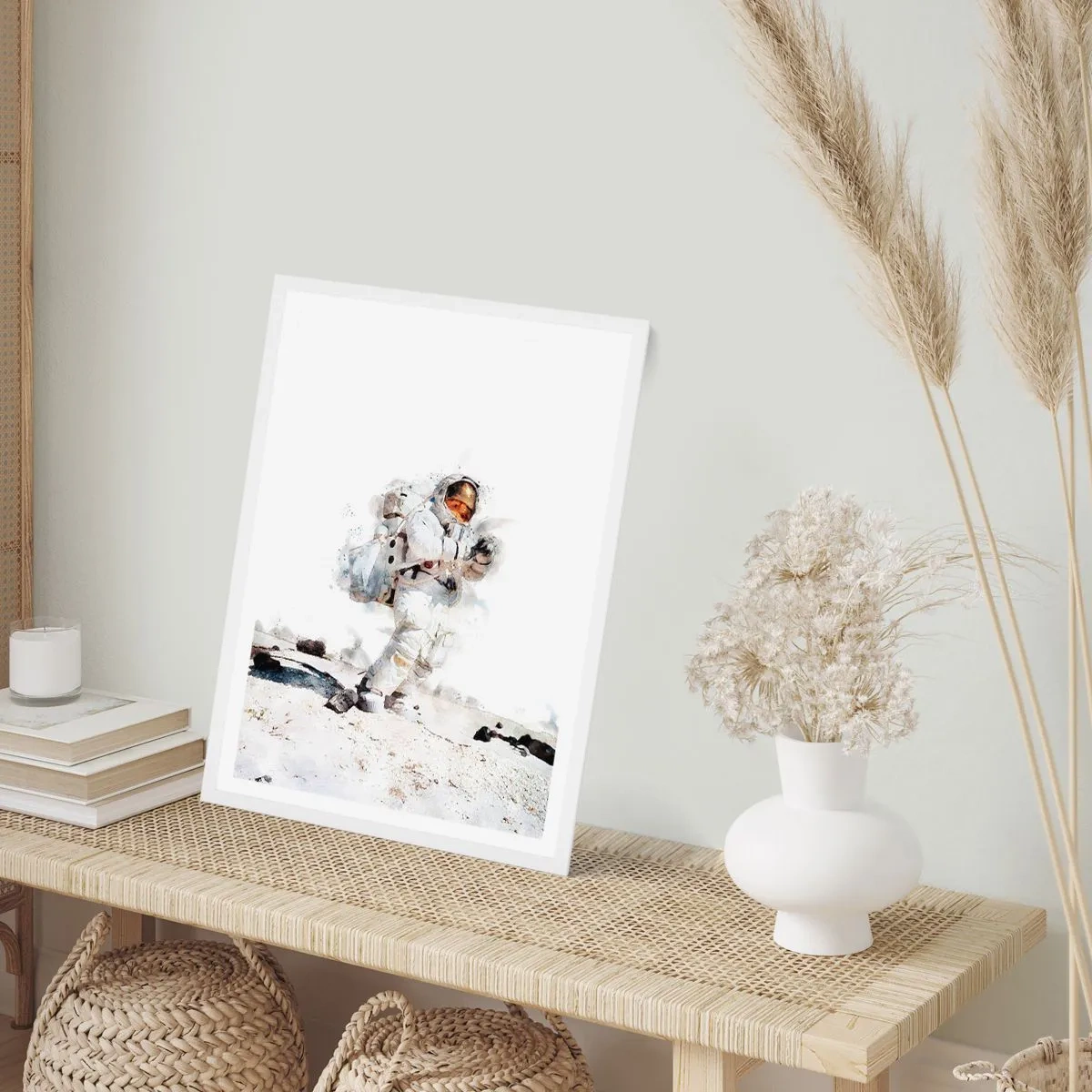 Poster in einem weißen Rahmen - Bote der Erde - 61x91 cm