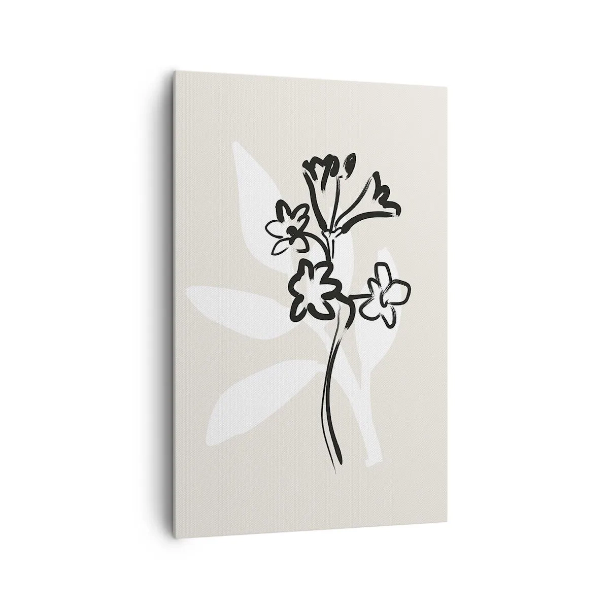 Bild auf Leinwand - Leinwandbild - Skizze für das Herbarium - 80x120 cm