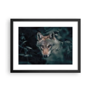 Poster in einem schwarzem Rahmen - Jäger - 40x30 cm