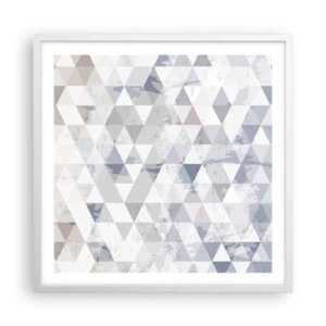 Poster in einem weißen Rahmen - Im Rhythmus auf drei - 60x60 cm