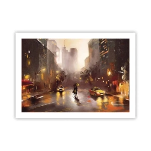 Poster - Im Licht von New York - 70x50 cm